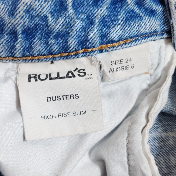 Rolla's Dusters High Rise Slim Shorts Size 24 - Picture 5 of 6